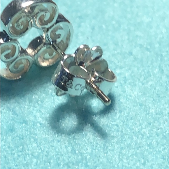 Tiffany & Co. Silver Swirl Earrings - Picture 5 of 5
